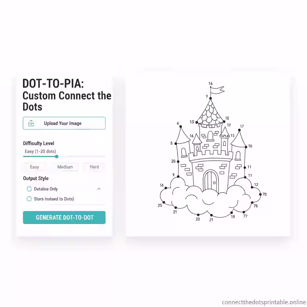 Custom connect the dots generator - create your own printable worksheets | connectthedotsprintable.online