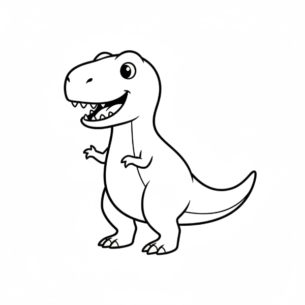 Solution for T-Rex Dinosaur connect the dots puzzle (Dots: 1-25).