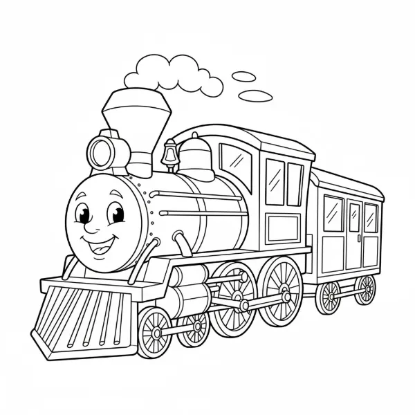 Solution for Old-fashioned Train connect the dots puzzle (Dots: 1-60).